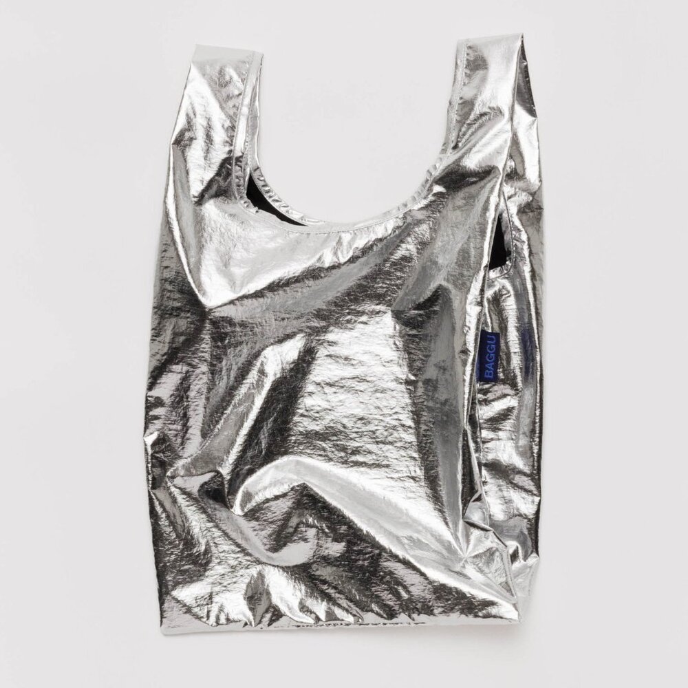 NWT Baby Baggu - Silver Metallic